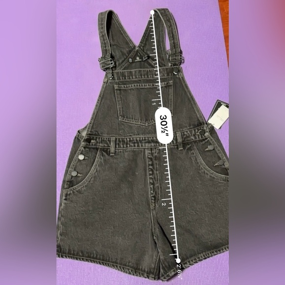 Volcom Women bottom Not Over It Overall, Black, Size S (4/6) - Picture 4 of 6